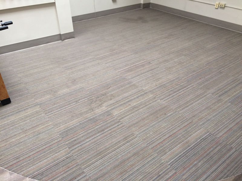 commercial office carpet before