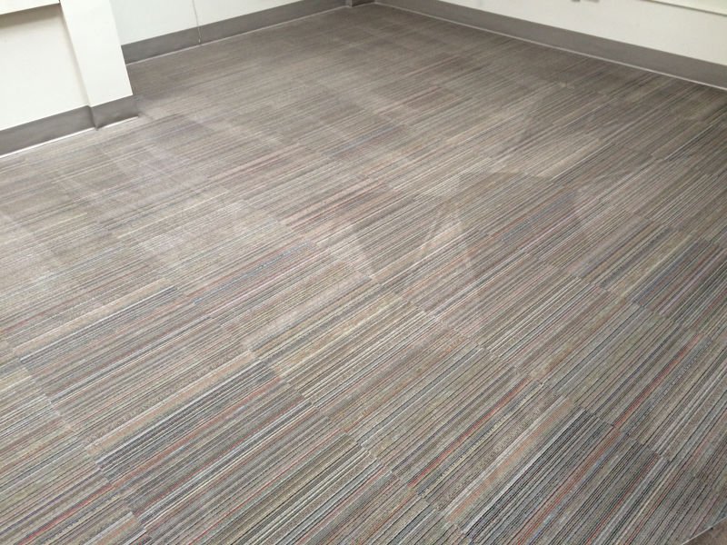 commercial office carpet after