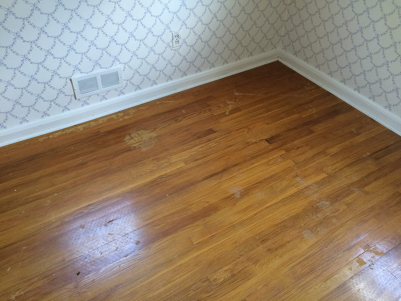 hardwood floor polished before