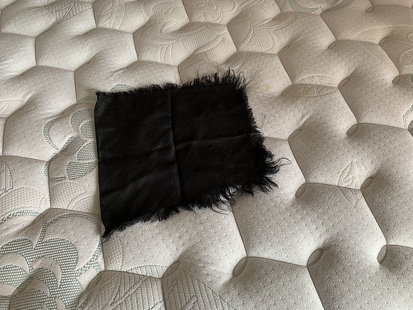 mattress testing cloth before