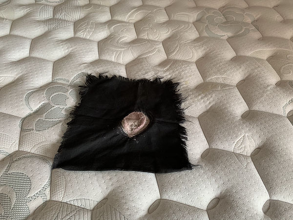 mattress testing cloth after