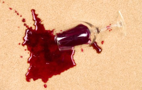 Red wine spill on carpets by Sanitize 4 Serenity 