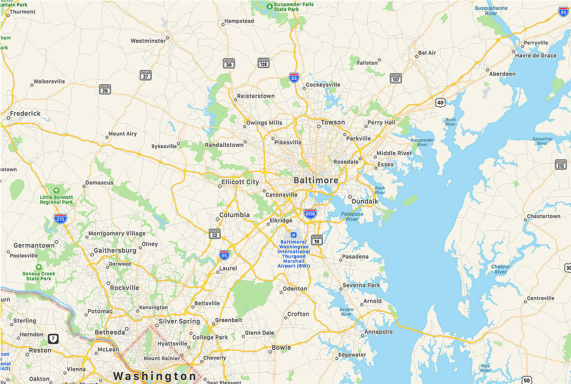 Baltimore City Map